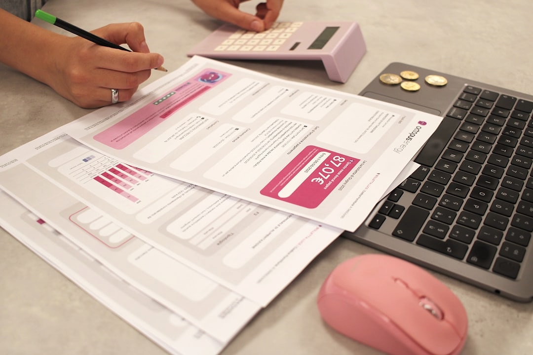 Invoice system audit on desk with notes